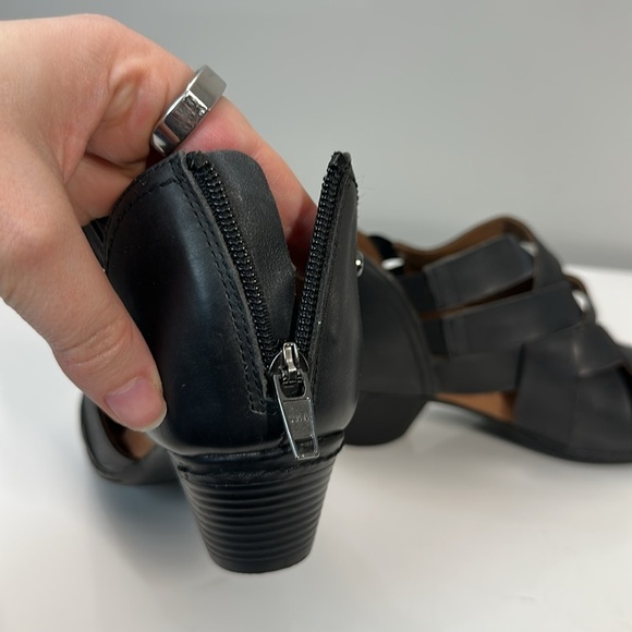 Cobb Hill Laurel Black Woven Pump Heels Size 6.5 - Picture 14 of 14